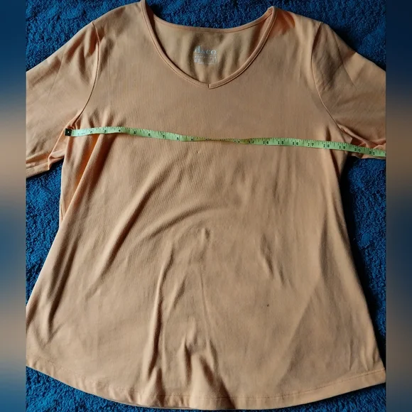 Denim&Co set of 3 Perfect Jersey v-neck elbow sleeve tops Medium - Picture 6 of 8